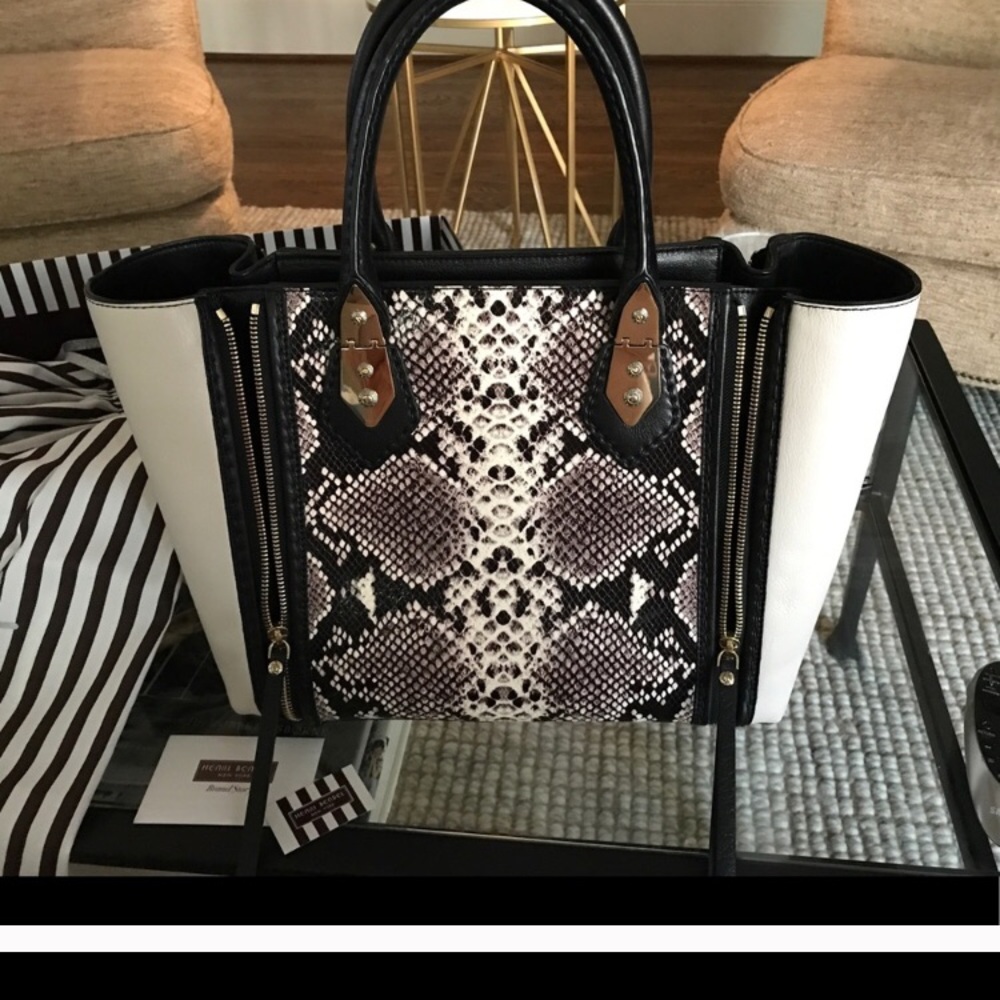 Henri Bendel snake tote